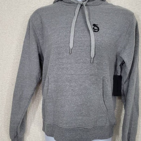 Spiritual Gangster SG Monogram Classic Hoodie Heather Gray L NWT